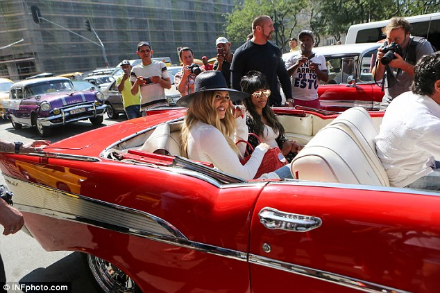 Kardashian Sisters Showing Up in Chevy Bel Air